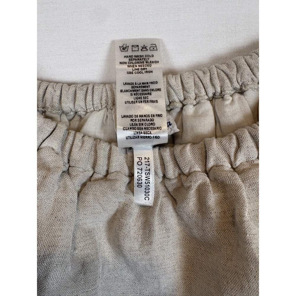 Tommy Bahama St. Lucia Linen Blend Off The Shoulder Dress Small Beige Tan - Picture 5 of 8